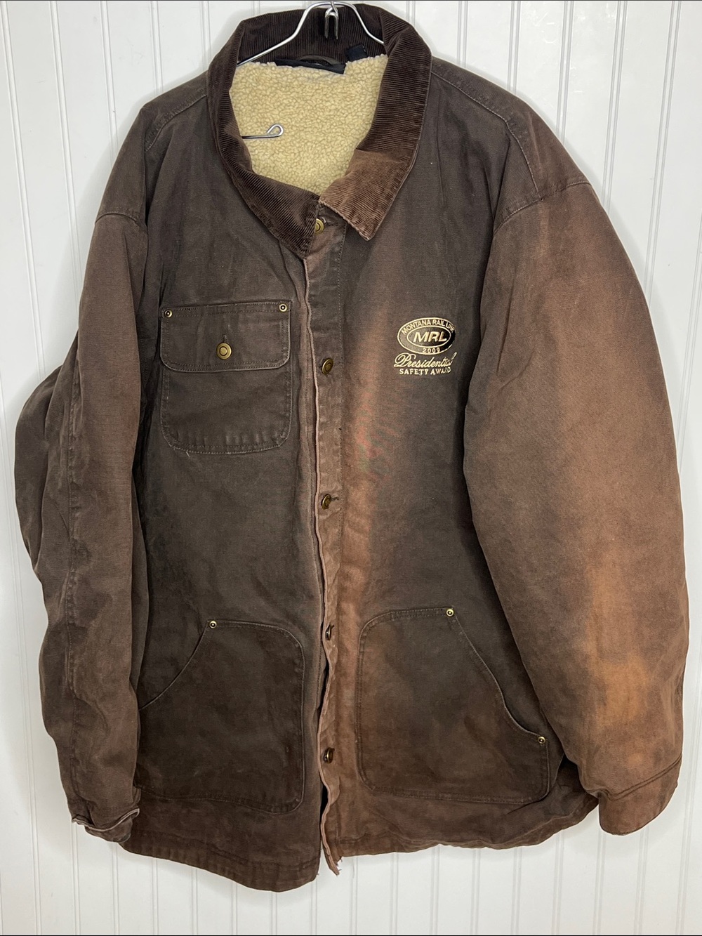 Dunbrooke Brown Sherpa Collar Field Coat